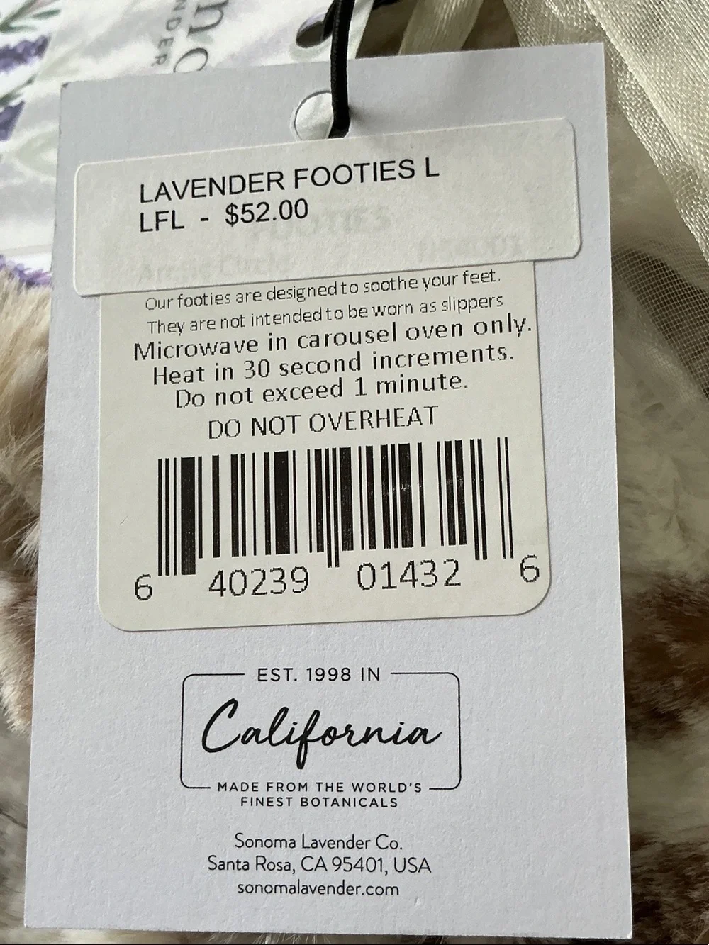 Sonoma Heated Spa Collection Faux Fur Therapy Slippers in Cream with Light Brown